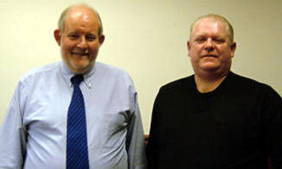 Tom Starling with Charles Clarke